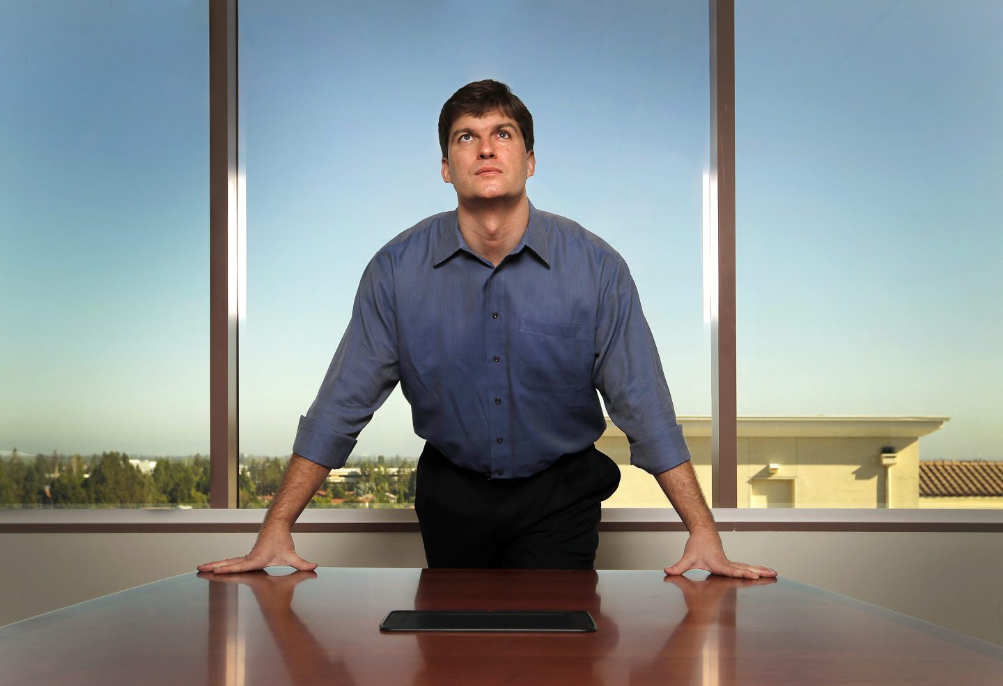 Michael Burry in his Cupertino office, 2010